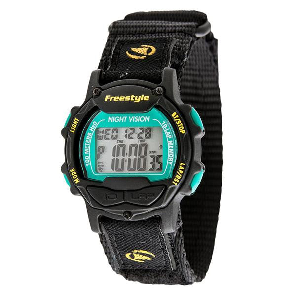 Predator, Black-Green Face, Black Nylon Strap