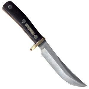 Old Timer Woodsman, Sawcut Handle, Plain w-Sheath