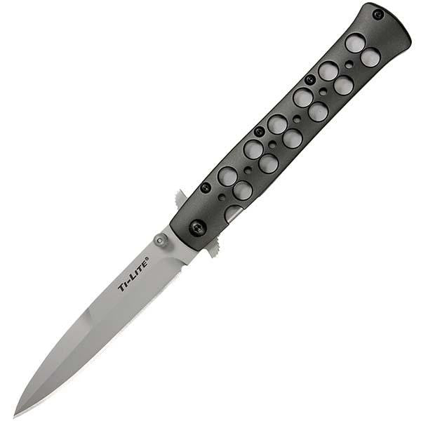Ti-Lite, Aluminum Handle, Bead Blast Plain w-Clip, 4 inch