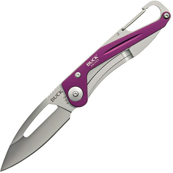 Apex, Purple Aluminum Handle, Drop Point Plain w-Clip