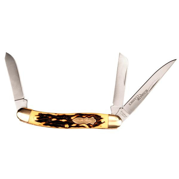 Uncle Henry Premium Stock, Staglon Handle, Plain, 3 Blades