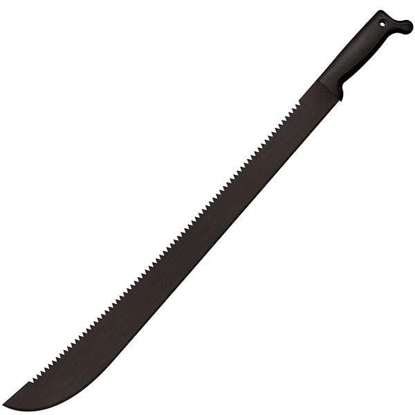 Latin Machete Plus, Black Handle-Saw Tooth,No Sheath,24 inch