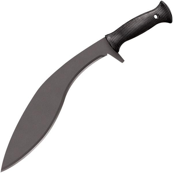 Kukri Plus Machete, Black Handle & Blade w-Sheath, 13 inch