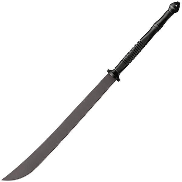 Thai Machete, Black Handle & Blade w-Sheath, 22 inch