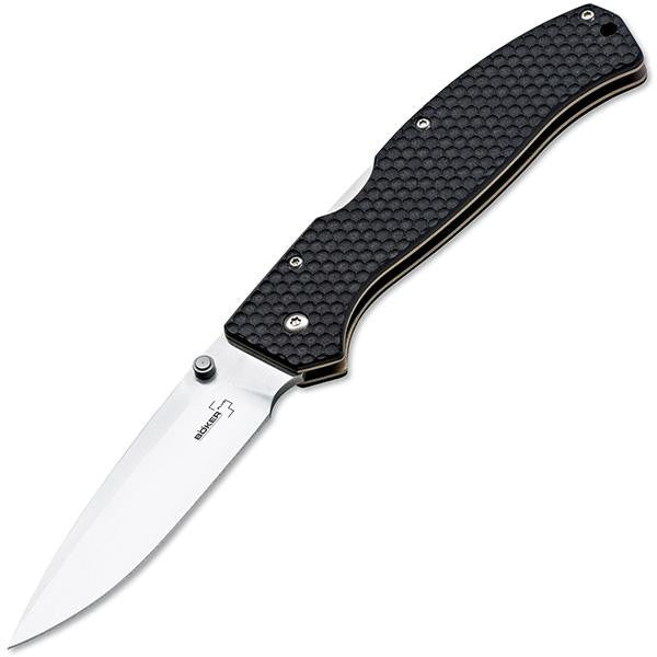 Honeycomb, Black G10 Handle, Titan Drop Point Plain