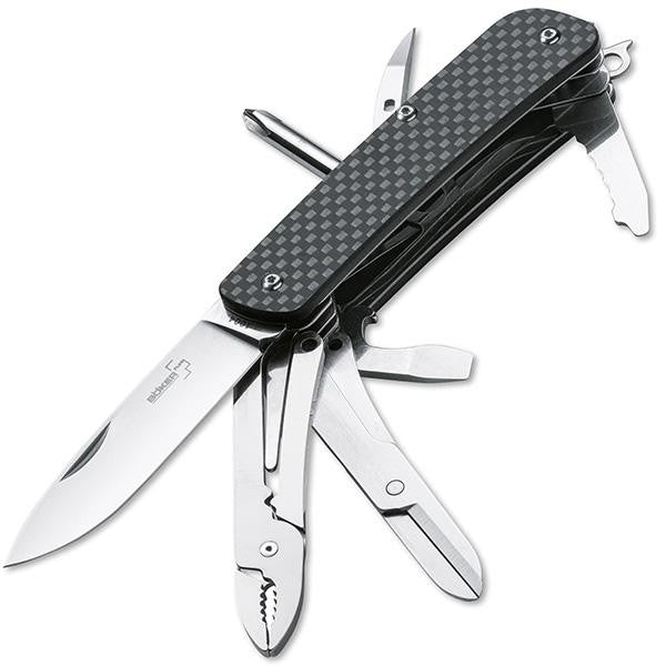 Tech Tool Carbon 5, Carbon Fiber Handle, Drop Point Plain