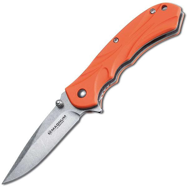 Magnum Lil Lighthouse, Orange Handle, Bead Blast Plain