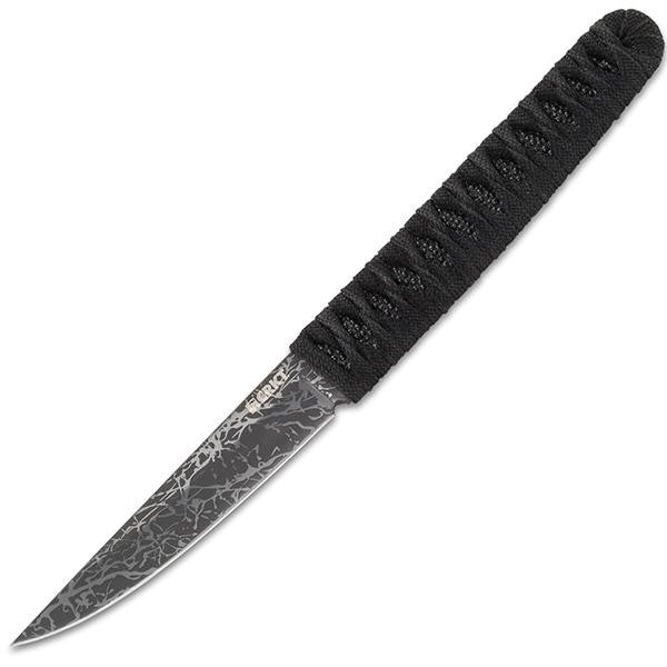 Obake, Cord Wrapped Handle, TiNitride Gray Plain w-Sheath