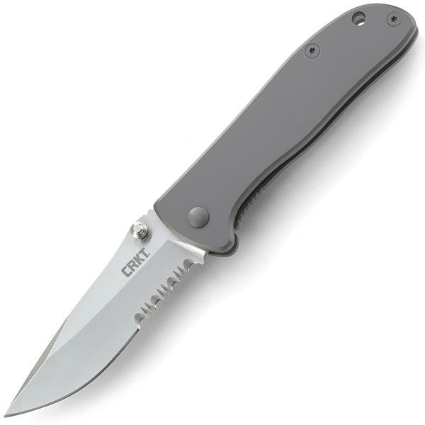 Drifter, Stainless Steel Handle, Satin ComboEdge w-Clip