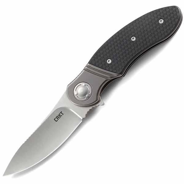 Onion Hootenanny, Black GRN Handle, Satin Plain w-Clip
