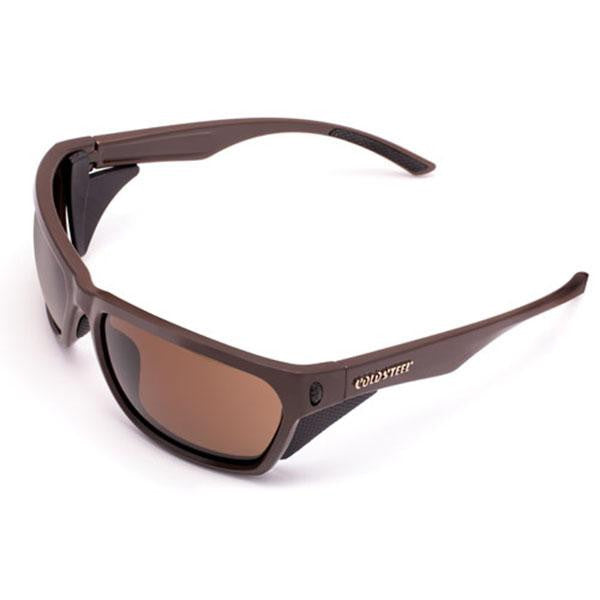 Battle Shades Mark III, Dark Matte Brown Frame, Brown Lens
