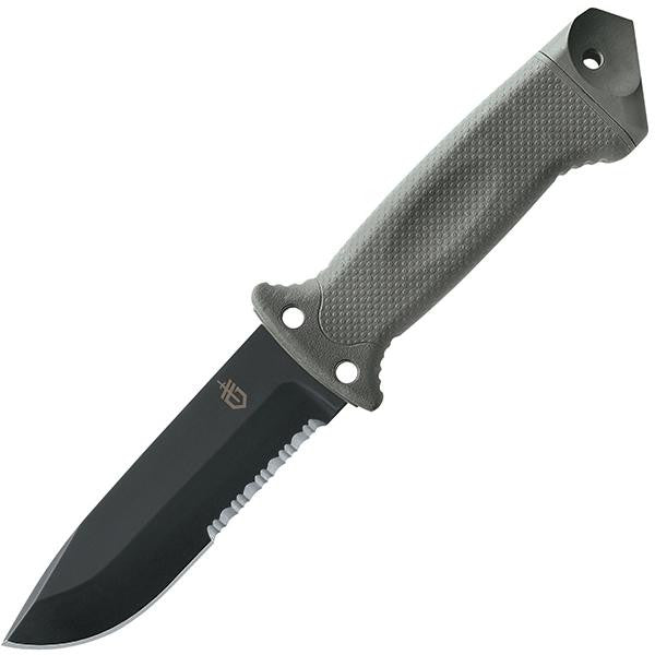 LMF II, Infantry Green GFN Handle, Black ComboEdge w-Sheath