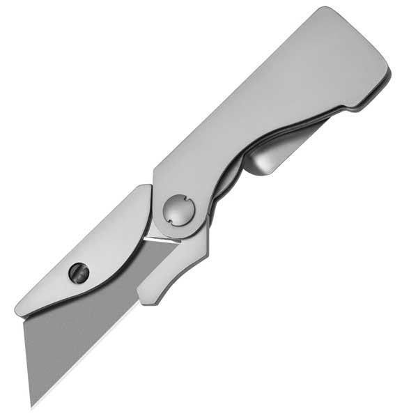 EAB Pocket Knife, Stainless Steel Handle, Plain w-Clip