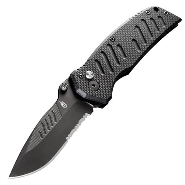 Swagger Assisted, Black G10 Handle, Black ComboEdge