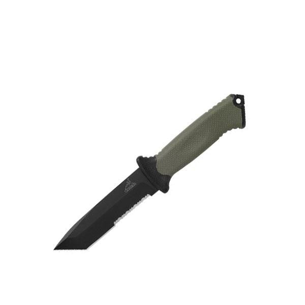 Prodigy, TacHide Handle, Black Tanto ComboEdge w-Camo Sheath