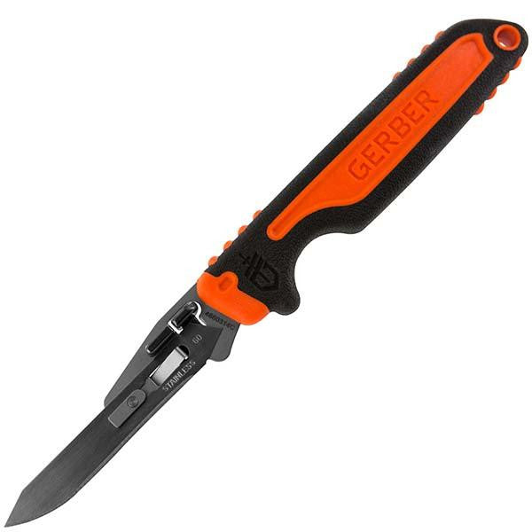 Vital Fixed, Black-Orange Rubber Handle, #60 Razor Blades