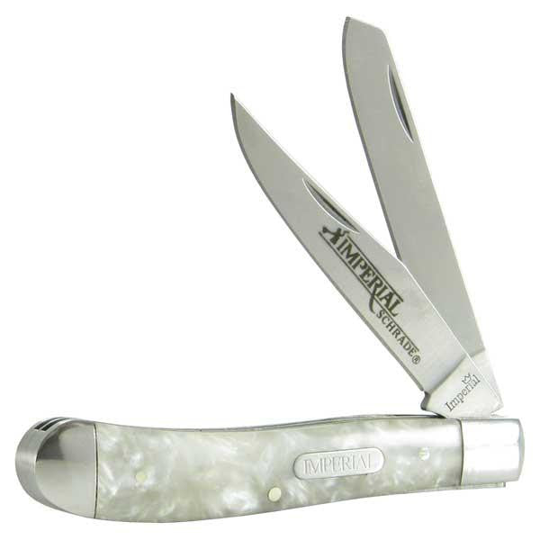Imperial Small Trapper, Cracked Ice Handle, Plain, 2 Blades