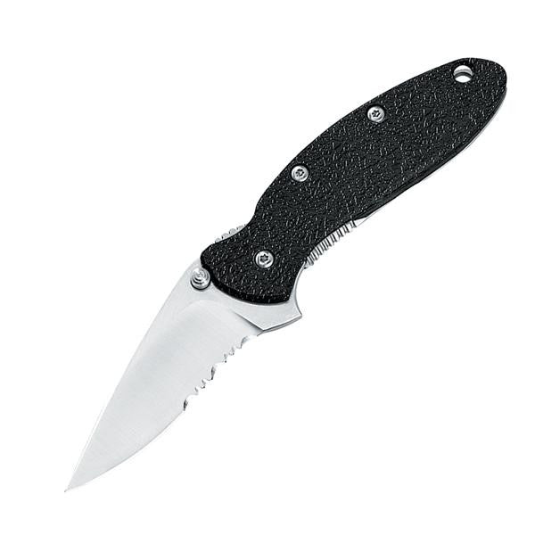 Scallion Assisted, Black GFN Handle, Bead Blast ComboEdge