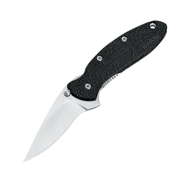 Scallion Assisted, Black GFN Handle, Bead Blast Plain