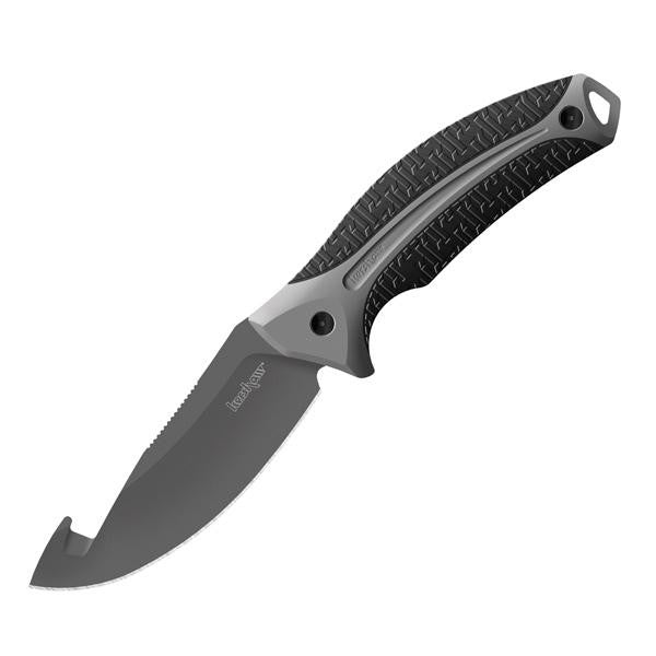 Lonerock Large Fixed w-GutHook, Black GFN Handle, Plain
