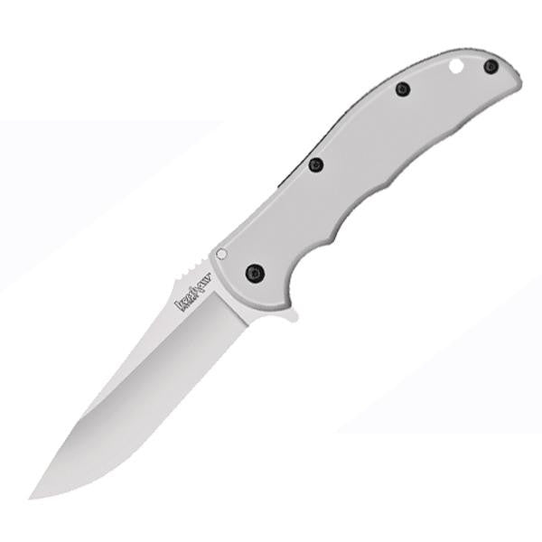 Volt SS Assisted, Bead Blast Handle & Blade, Plain w-Clip