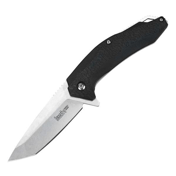 Freefall Assisted, Black GFN Handle, Stonewash Tanto Plain