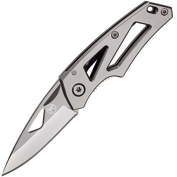 Vertice 6 in. Folder, Skeletonized Handle, Plain Blade