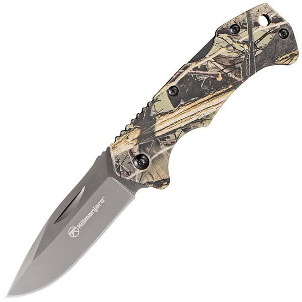 Victus 6 in. Folder, Camo Handle, Black Plain Edge