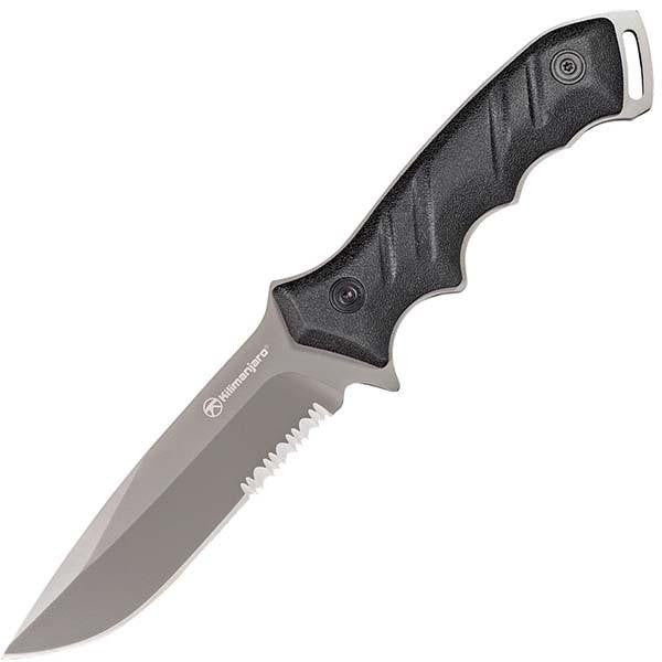 Shira Survival Knife, Black Handle, Black ComboEdge Blade