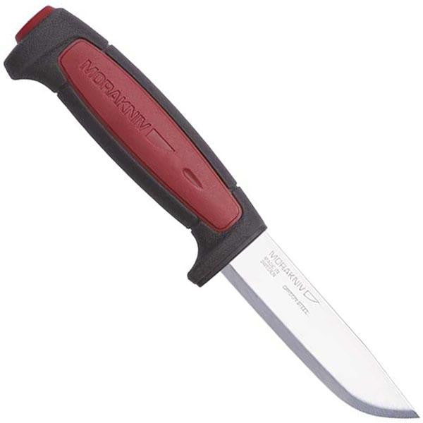 Pro C, Black-Red Rubber Handle, Plain w-Sheath