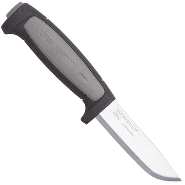 Robust, Black-Gray Rubber Handle, Carbon Plain w-Sheath