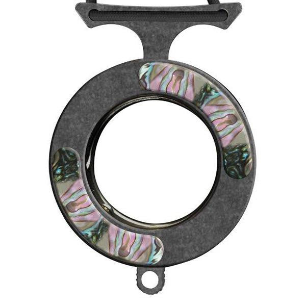 Vicious Circle, Stainless Steel, Stonewashed w-Abalone