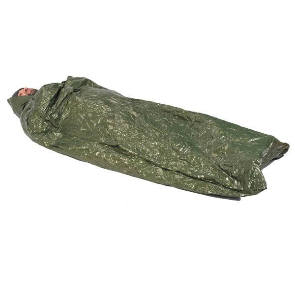 Emergency Survival Bag, Olive Drab-Bright Silver