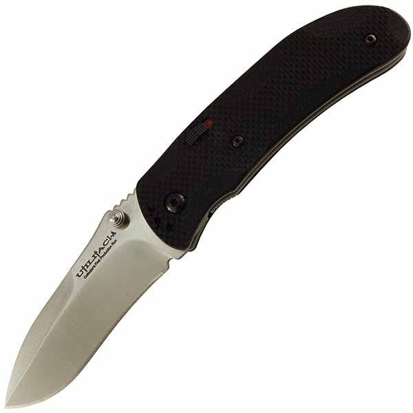 Joe Pardue Assisted Opener, Black G10 Handle, Plain