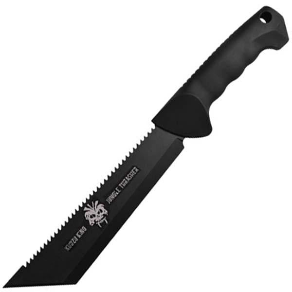 Kudzu King Jungle Thrasher, Black Rubber Handle, Black Plain
