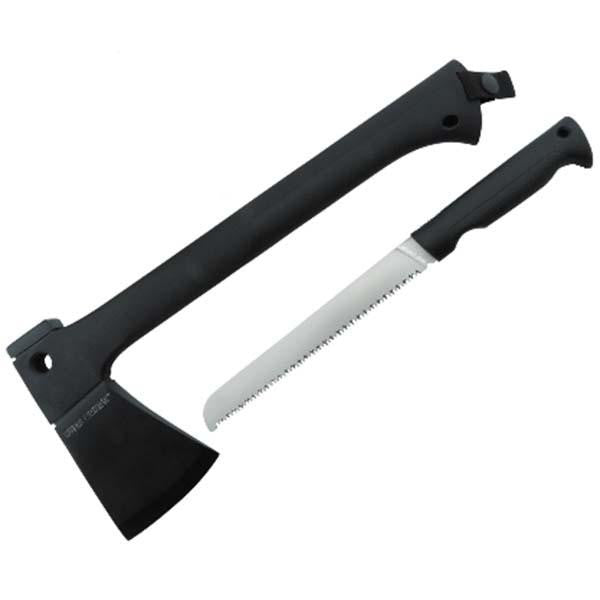 Deep Woods Hideout, Black ABS Handle, Black Blade w-Sheath