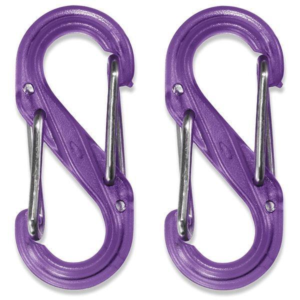 S-Biner Plastic, Size #0, Translucent Purple, 2pk