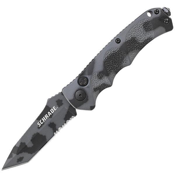 SC60CTS, Urban Camo Handle & Blade, Tanto ComboEdge w-Clip
