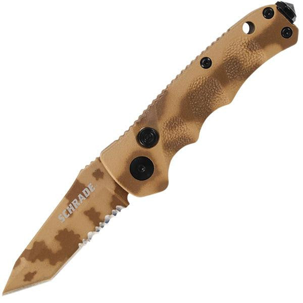 SC60MDTS Mini, Desert Camo Handle & Blade, Tanto ComboEdge