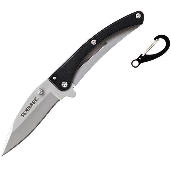 SCH222BK, Black Aluminum-Stainless Handle, Plain w-Clip