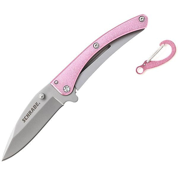 SCH222P, Pink Aluminum-Stainless Handle, Plain w-Clip