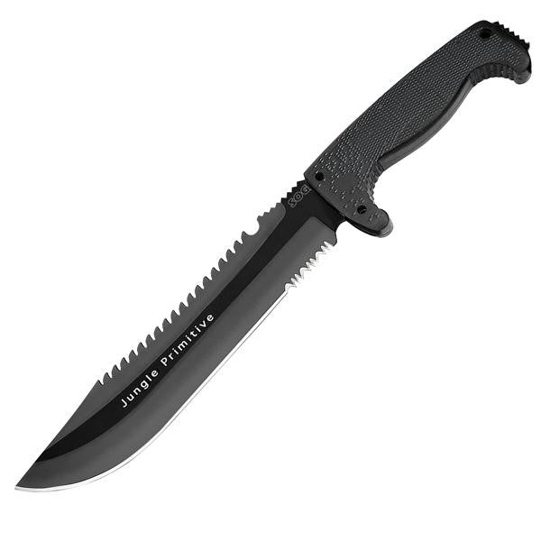 Jungle Primitive, Black Kraton Handle, Black ComboEdge