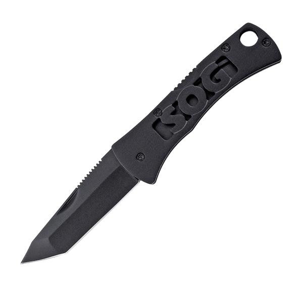 Micron 2.0, Black Stainless Steel Handle, Black Tanto Plain