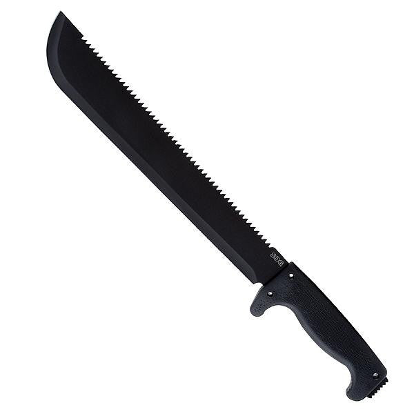 SOGFari Machete, Black Kraton Handle, Black Saw Back, 13"