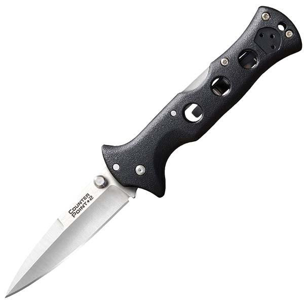 Counter Point II, Black Polymer Handle, Stonewash Plain