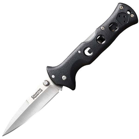 Counter Point II, Black Polymer Handle, Stonewash Plain