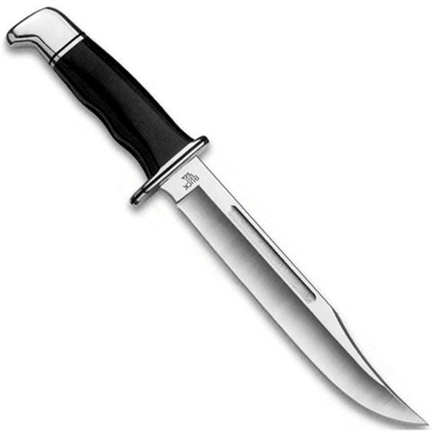 General, Black Phenolic Handle, Plain, Leather Sheath