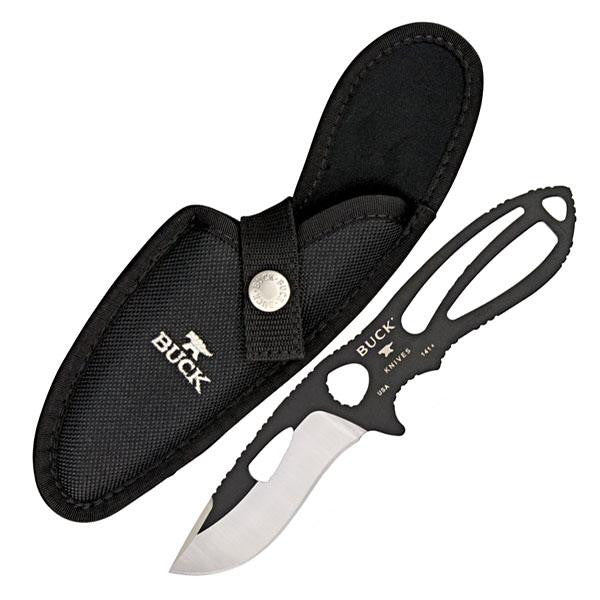PakLite Large Skinner, Black Plain, Nylon Sheath