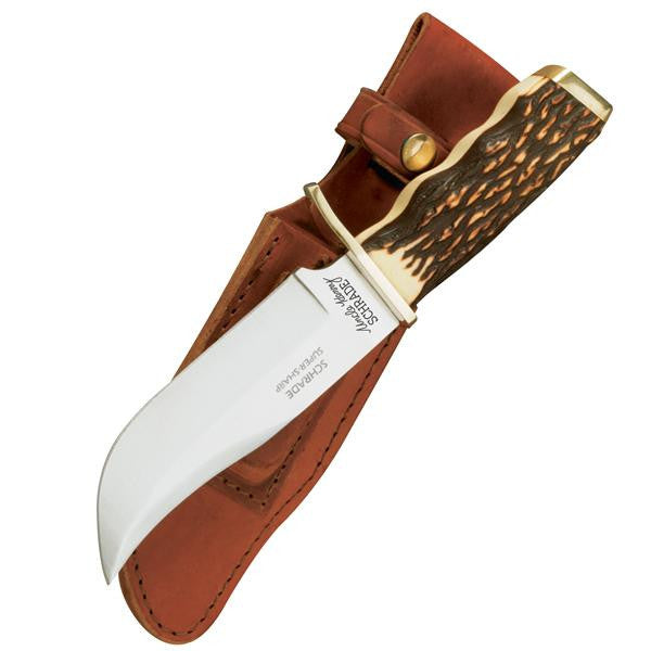 Uncle Henry Large Pro, Staglon Handle, Plain w-Sheath