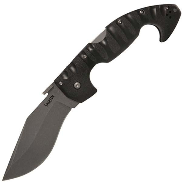 Spartan, Black Griv-Ex Handle, Hollow Plain w-Clip